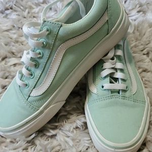 Mint Green Vans Old Skool